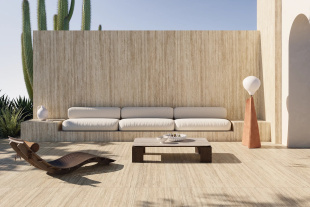 Керамогранит NovaBell Thermae Verso Travertino Light (60x120) полированный арт.TRV72SR